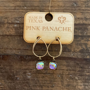 Pink Panache AB CRYSTAL DROP EARRING