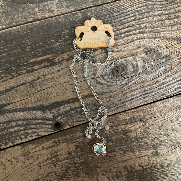 N501- Y-CHAIN NECKLACE WITH DROP