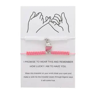 Magnetic Heart Friendship Bracelet