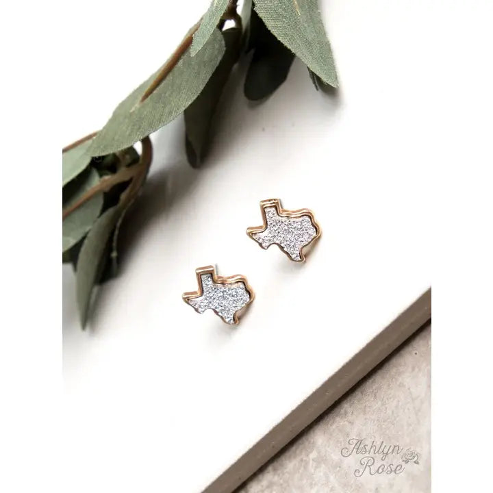 Texas On My Mind Druzy Stud Earrings