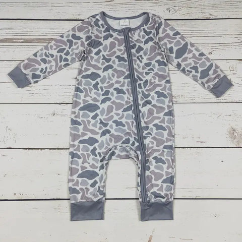 Camo Zip Romper