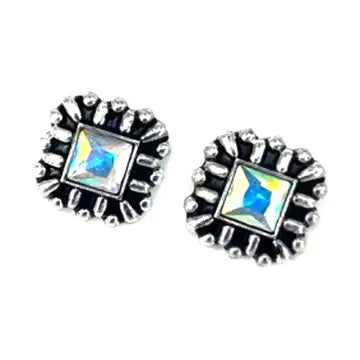 Western Square Stud Earring
