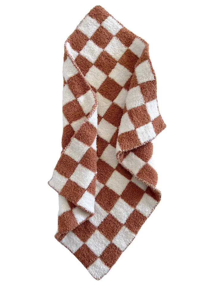 SpearmintLOVE Checkerboard Mini Comfort Blanket