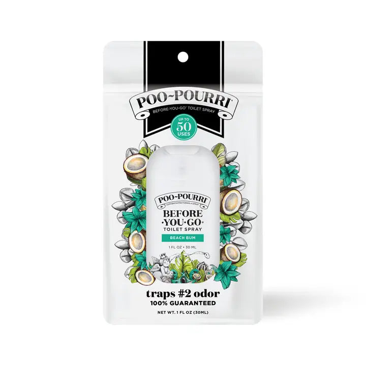 Poo~Pourri 1oz Pocket Sprayer w/ Pouch - Beach Bum
