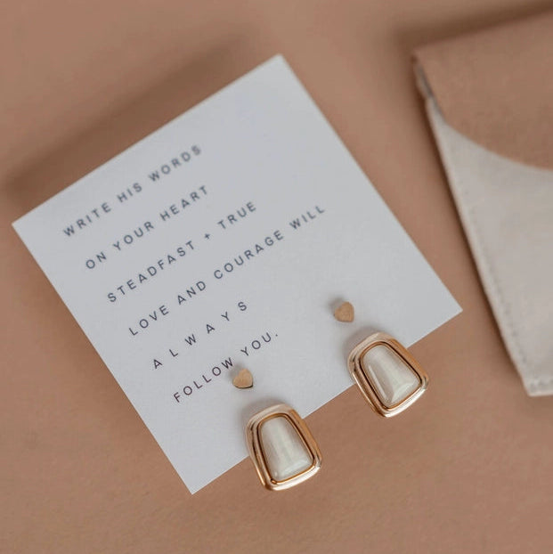 Courage + A Soft Heart Earring Set