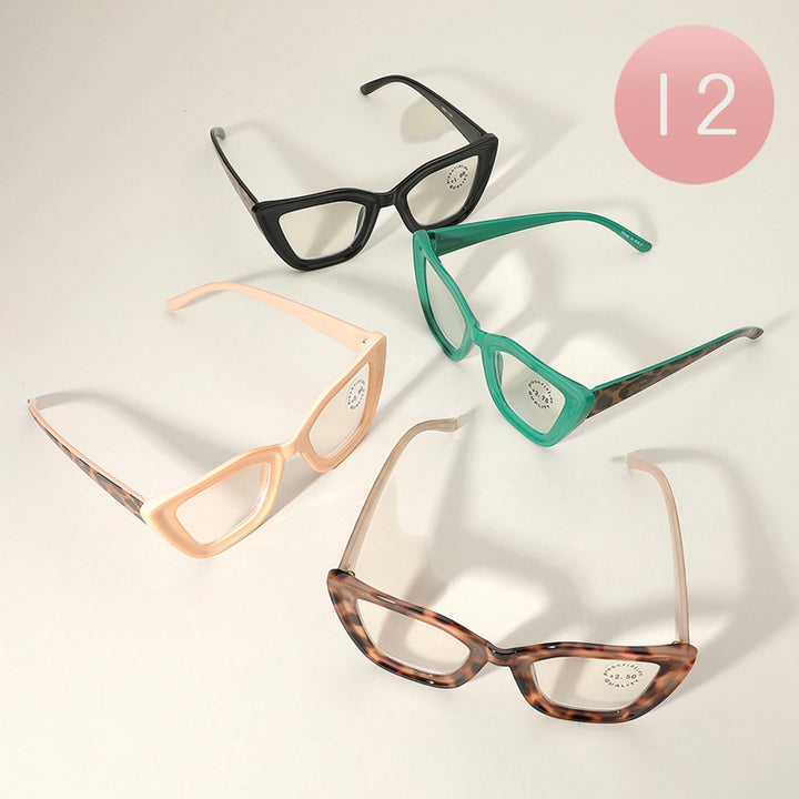 Retro Cat Eye Frame Clear Lens Reading Glasses
