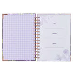 New Mercies Every Morning Purple Floral Spiral Journal - Lamentations 3:22-23