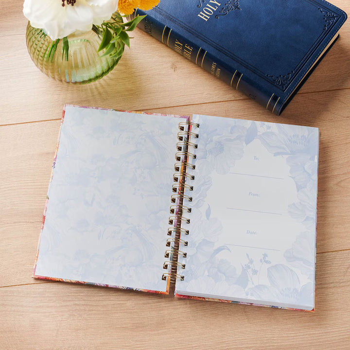 I Know the Plans Bright Floral Spiral Journal Jeremiah 29:11