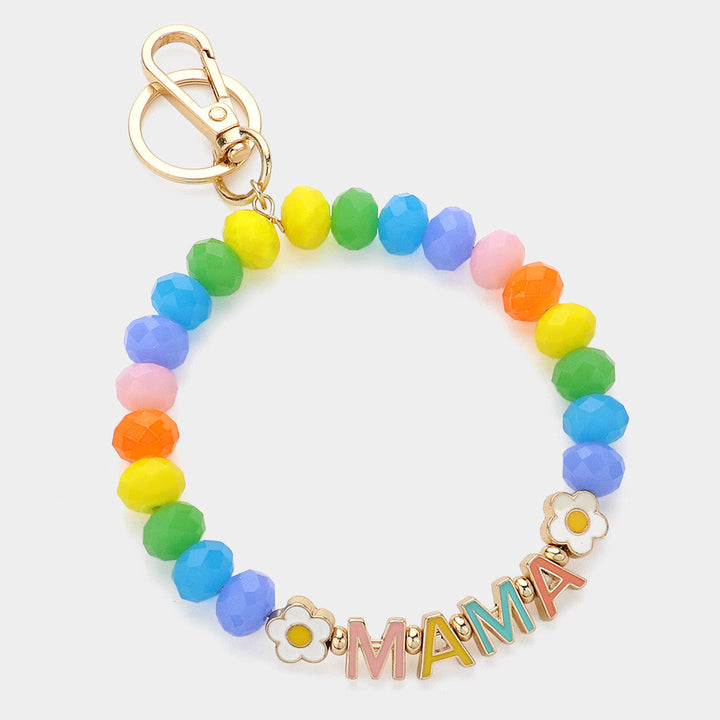 MAMA Message Beaded Keychain / Bracelet
