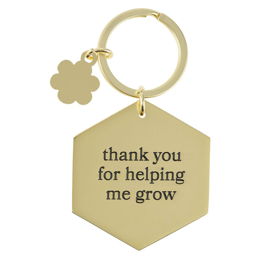 Amazing Teacher Blue Metal Keychain with Charm
