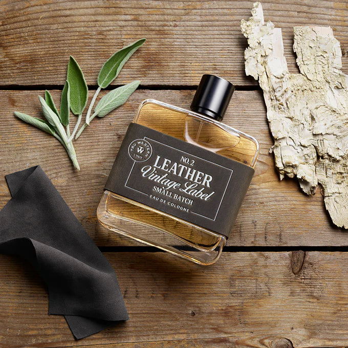 No. 2 Leather Small Batch Vintage Label