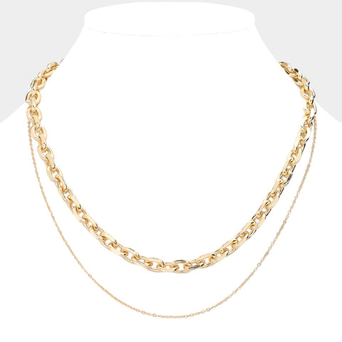 Double Layered Chain Necklace