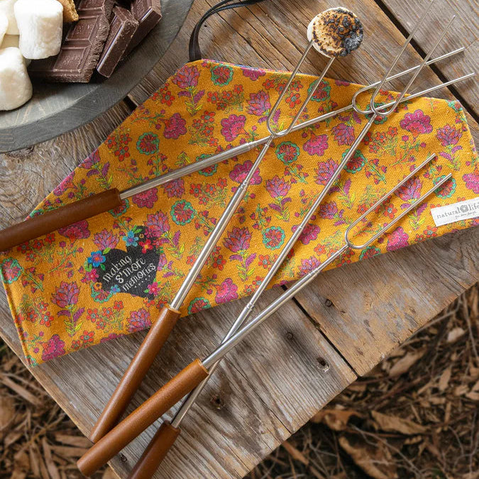 Campfire Extendable Roasting Sticks, Set of 4