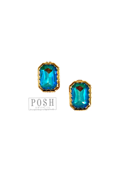 Rhinestone post earring