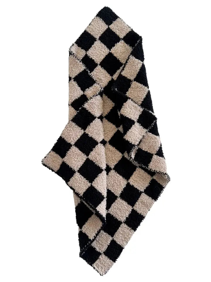 SpearmintLOVE Checkerboard Mini Comfort Blanket