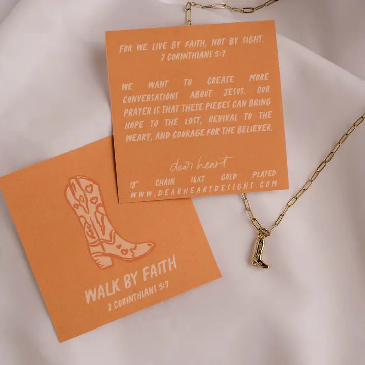Walk By Faith Charm Necklace