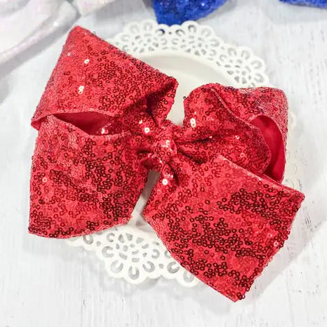 Sequin Texas Size Hair Bows