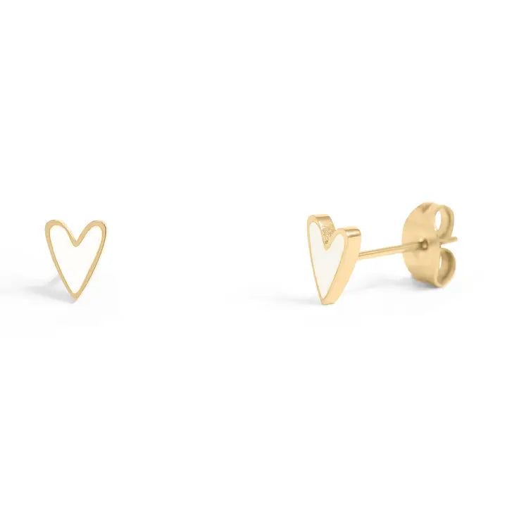 Heart Stud Earrings