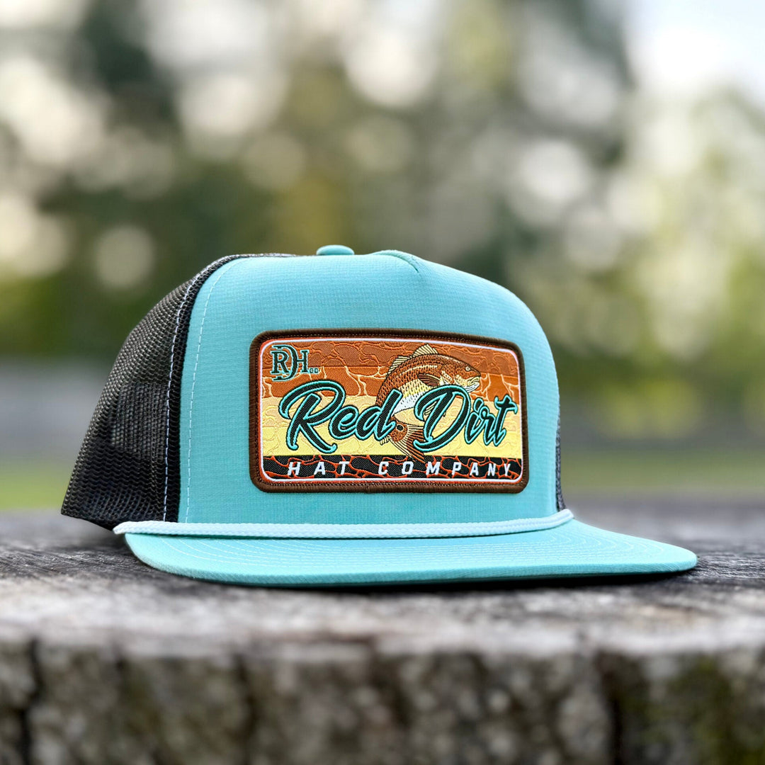 Men's Red Dirt Cap-Red Fish