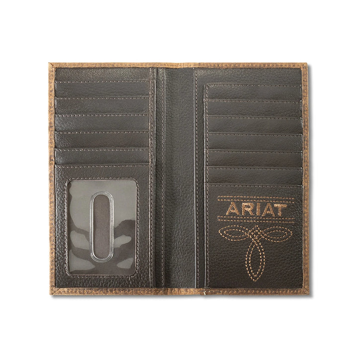 ARIAT RODEO INLAY PATCH BROWN - ACCESSORIES WALLET - A3564702