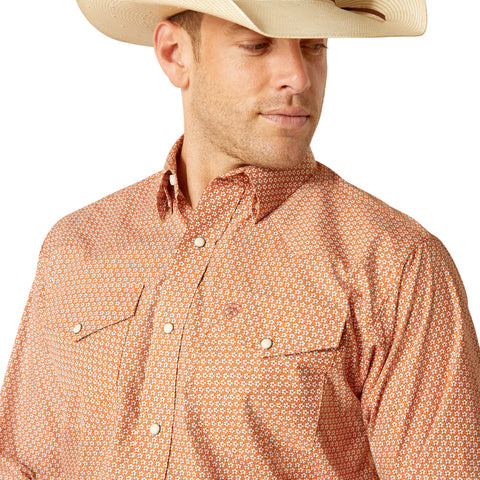 MEN'S Style No. 10051350 Easton LS Snap Shirt- Coral