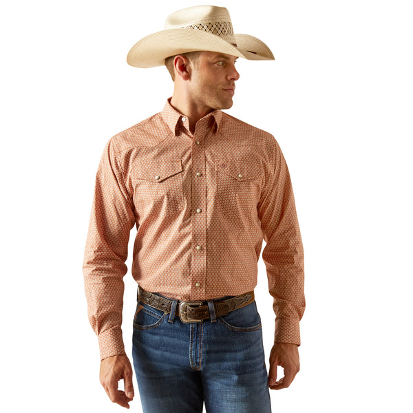 MEN'S Style No. 10051350 Easton LS Snap Shirt- Coral