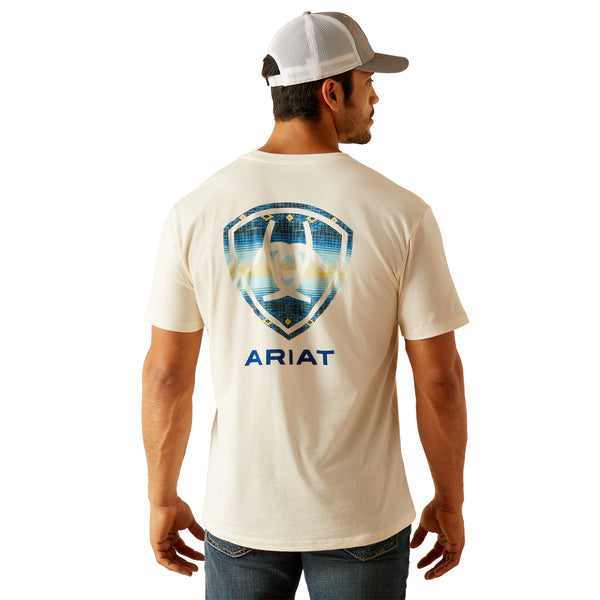 10051454  Ariat Western LogoT-Shirt-OFF White