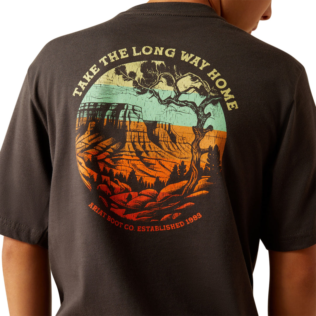 Boys Ariat 10060399 Ariat Take the Long Way T-Shirt