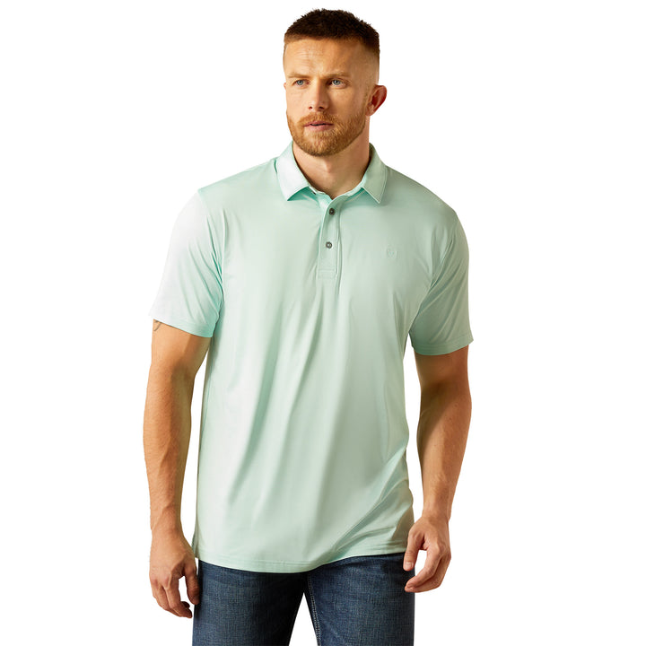 MEN'S Style No. 10058779 Charger 2.0 Fitted Polo-Parasail Aqua