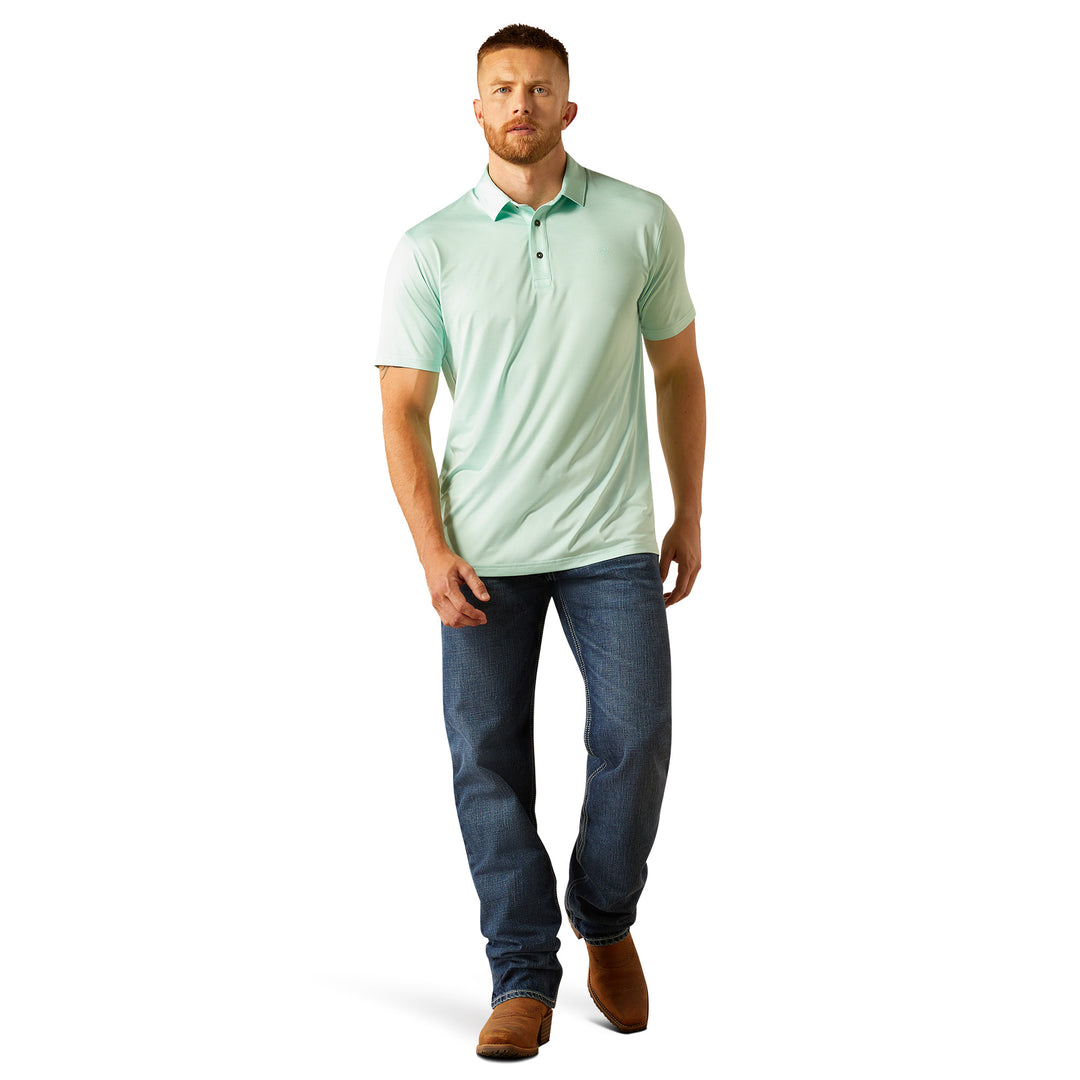 MEN'S Style No. 10058779 Charger 2.0 Fitted Polo-Parasail Aqua