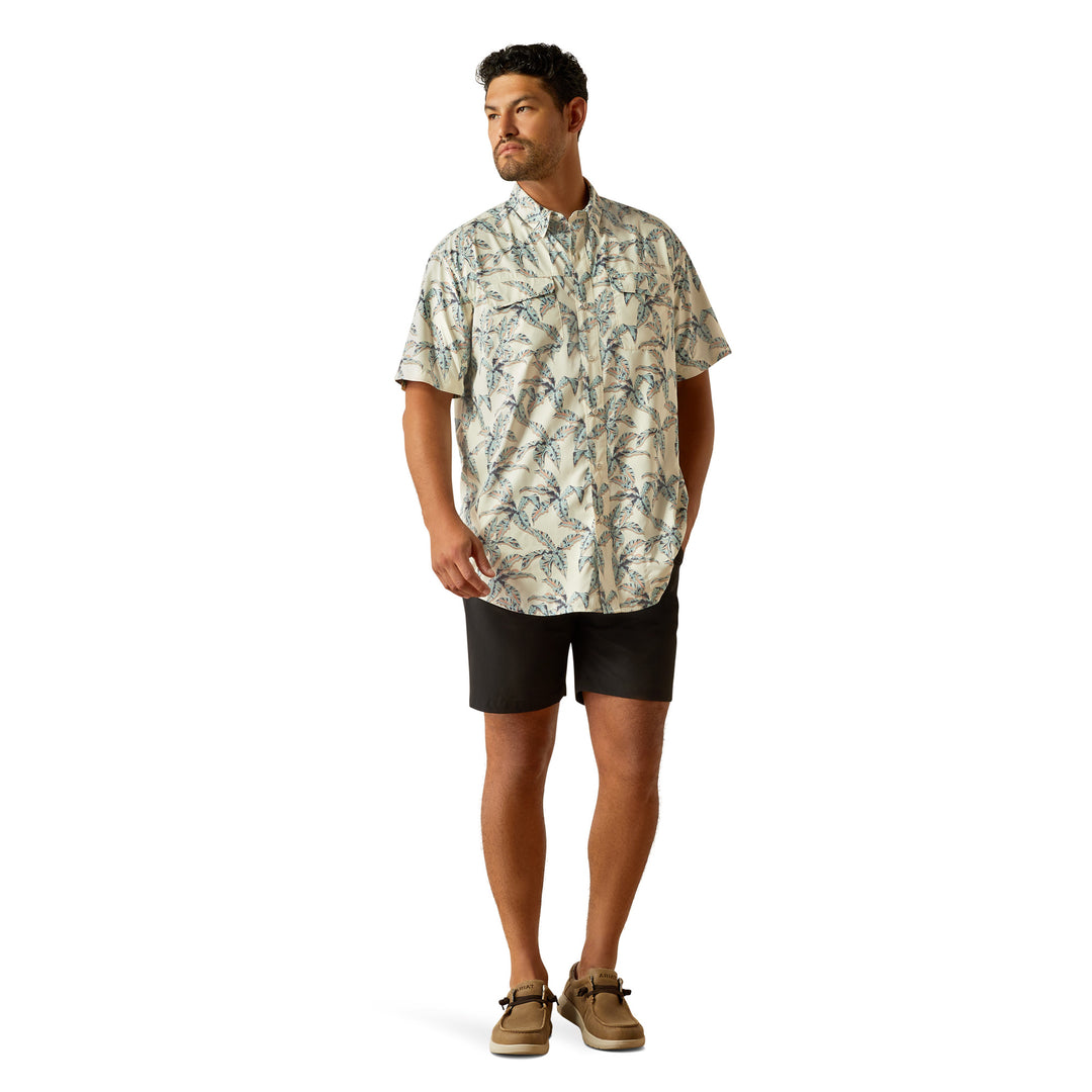 Ariat 10058789 Mens VentTEK Outbound Classic Fit Shirt Papyrus Cream