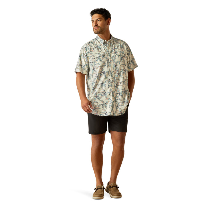 Ariat 10058789 Mens VentTEK Outbound Classic Fit Shirt Papyrus Cream