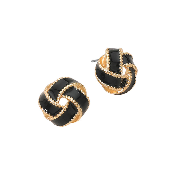 Twisted Knot Stud Earrings