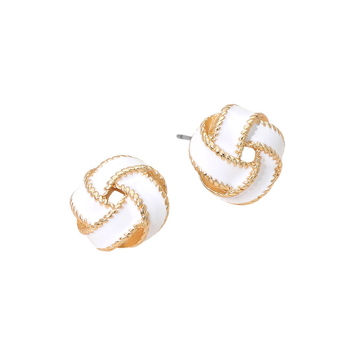 Twisted Knot Stud Earrings