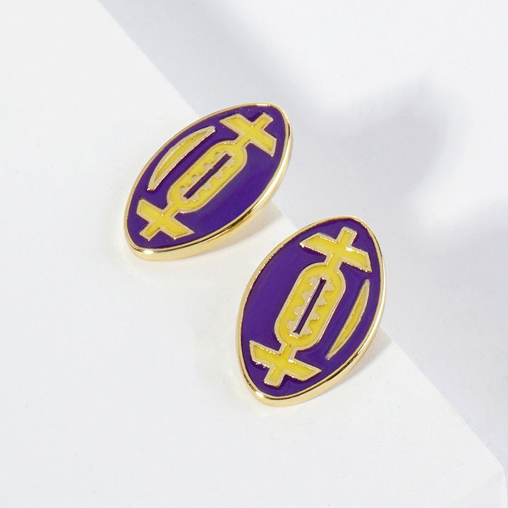 GAMEDAY Football Stud Earrings