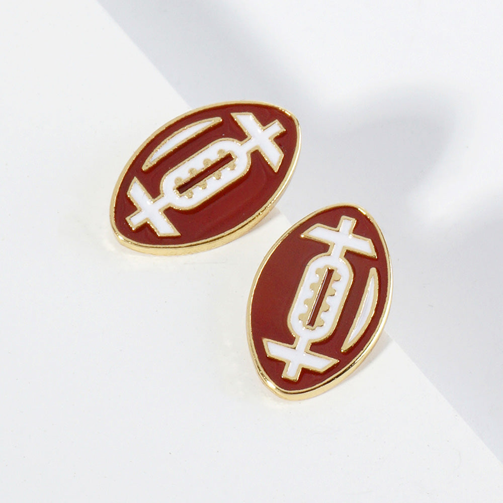 GAMEDAY Football Stud Earrings