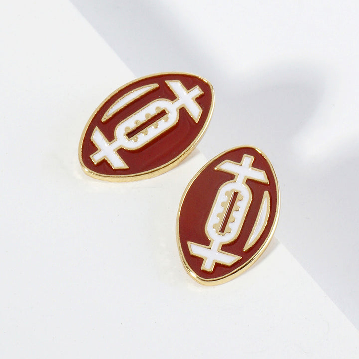 GAMEDAY Football Stud Earrings