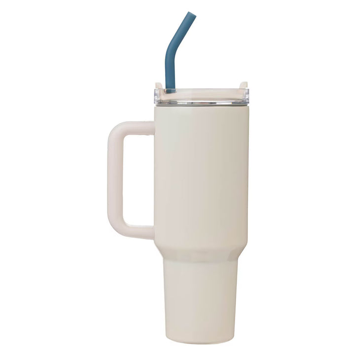 Sweet Friendship Stainless 40 oz Stainless Steel Tumbler with Straw - 27:9