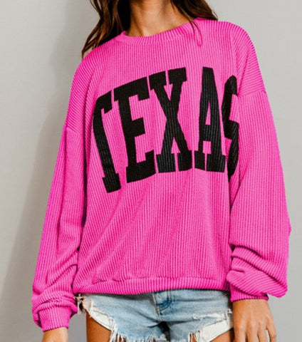 Ribbed Texas Pullover