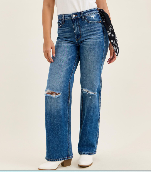 Brenda 90's Bandana Straight Jeans