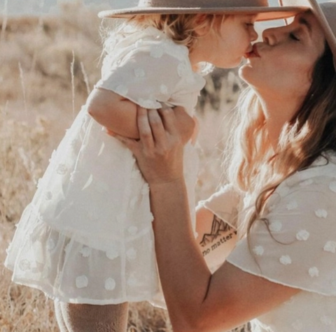 Eden Short Sleeve Dot Dress