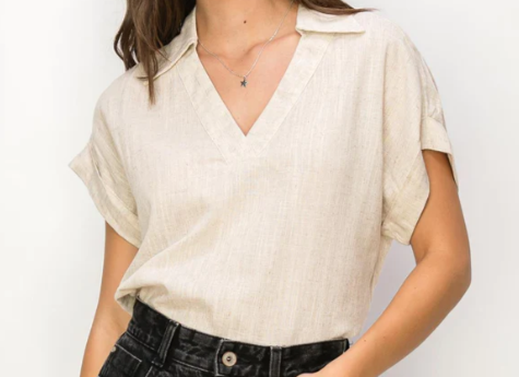 DELIGHTFUL LINEN TOP