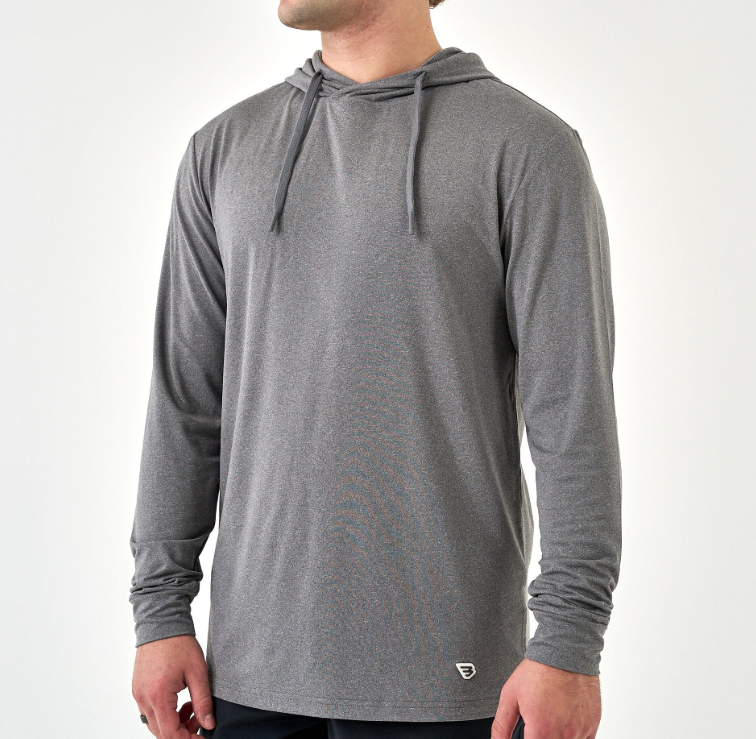 PERFORMANCE HOODIE DARK HEATHER GREY