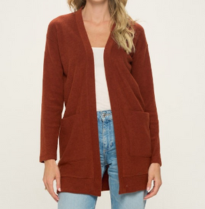 Brushed Knit Cardi