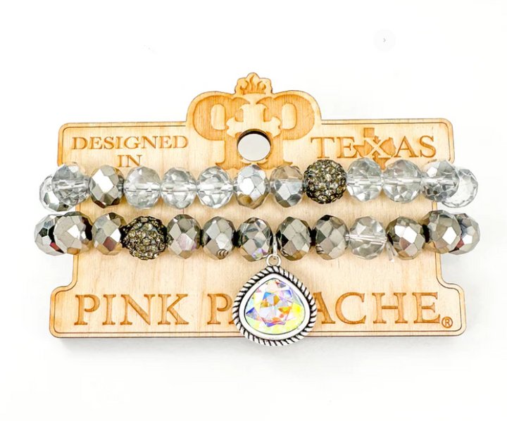 B-370 BEAD BRACELET WITH CHARM