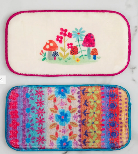 Kitchen Sink Mat, Set of 2 - Rainbow Border