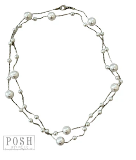 9PN194 PEARL BEAD NECKLACE