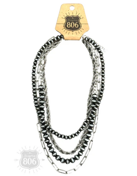 806-N102 FOUR STRAND NECKLACE