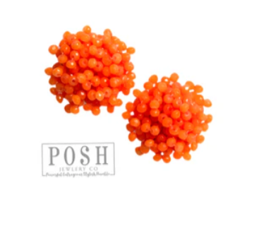 9PE537 NEON CLUSTER EARRING