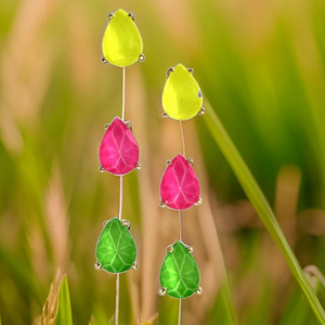 9PE519 NEON TEARDROP EARRING